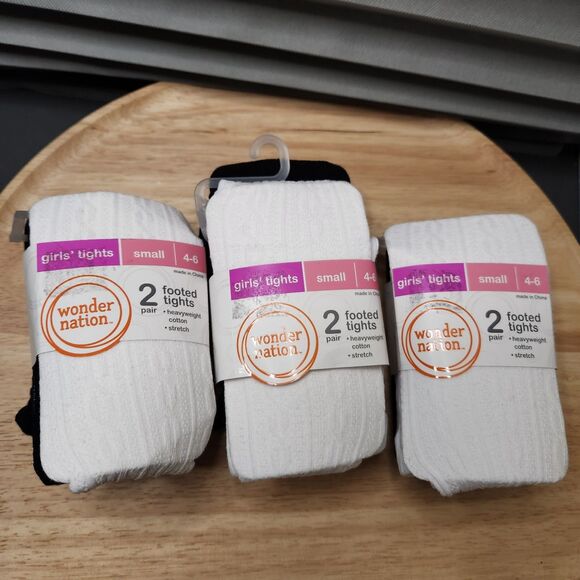 Girls Footed Tights & Slipper Socks Bundle – Size Small 4-6 | NWT - Picture 5 of 7